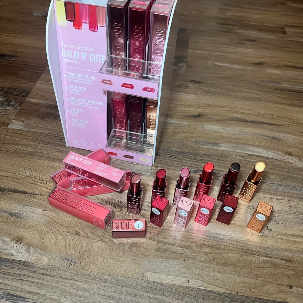 Beauty Creations Balm N' Cuite Lip Collection - Red, Pink, Orange